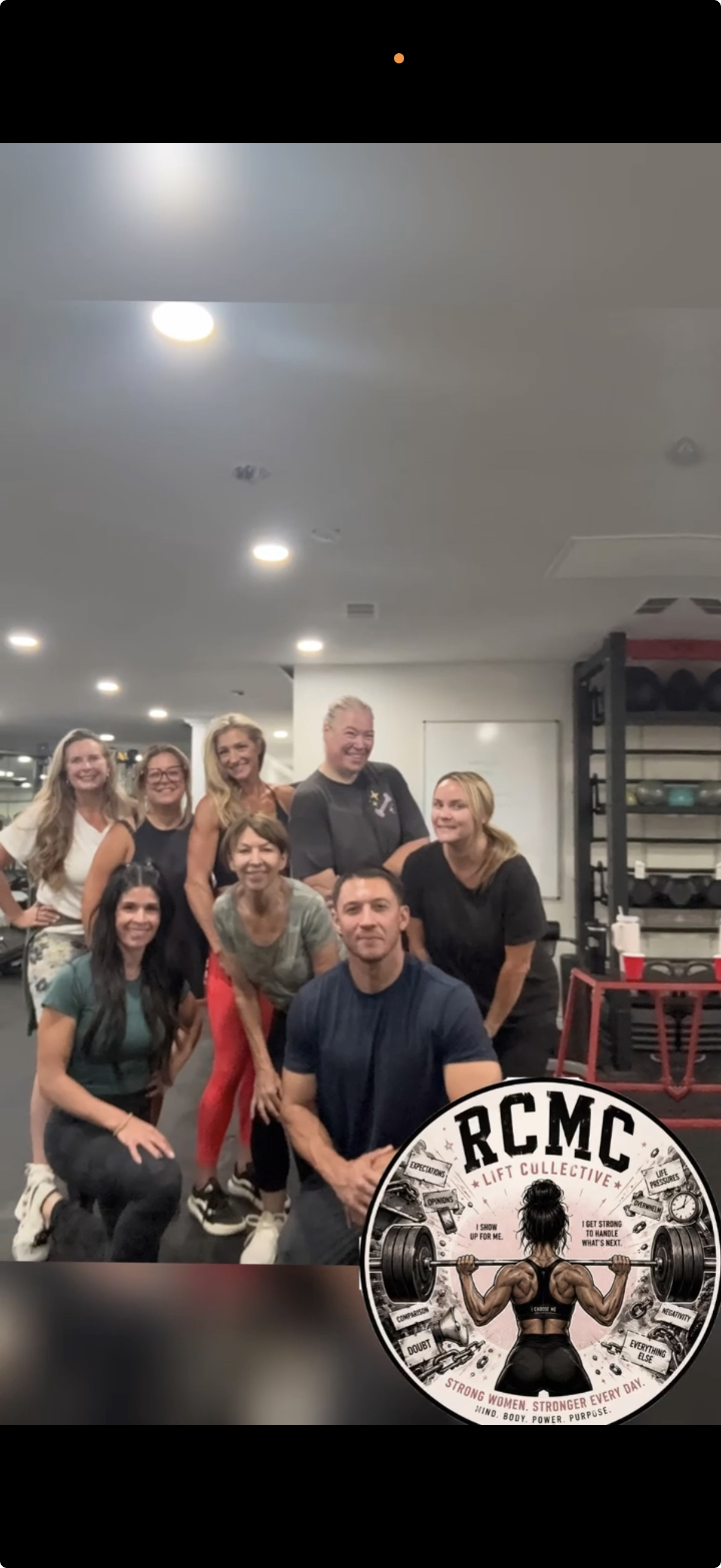 RCMC Lift Collective members together after a session